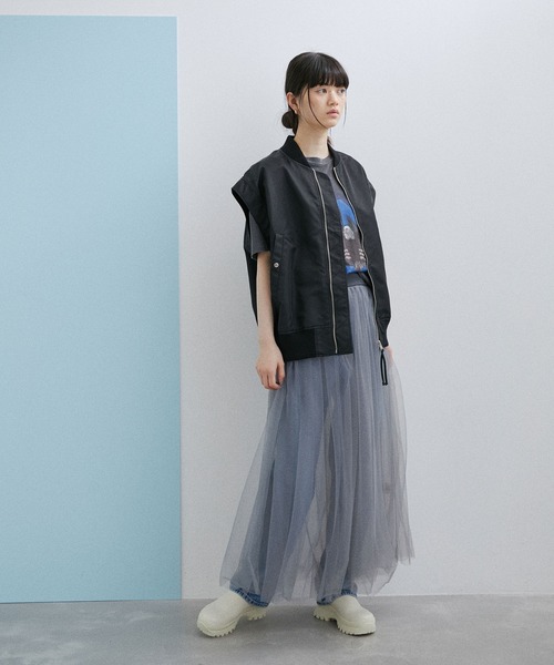 ADAM ET ROPE' コート アウター 「WEB限定」MA-1ジレ レディース