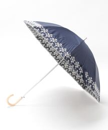 ★新品★ランバンコレクション　晴雨兼用パラソル　日傘　リネン　フラワー刺繍 ☆新品☆ランバンコレクション 晴雨兼用パラソル 日傘 リネン