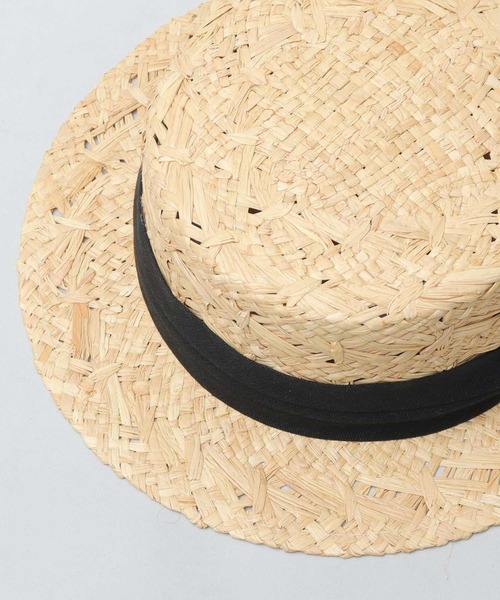 mia_hat_and_accessory カンカン帽　ラフィア　麦わら Schott N.Y.C 帽子 ハット メンズ カンカン帽 ラフィア N.Y.C.