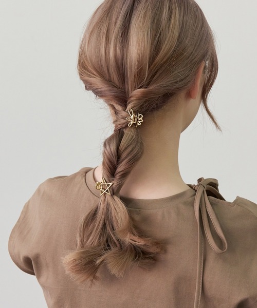 【フェミニンな印象が作れる♡】HERMES ヘアクリップ HERMES - GW限定セール ハンドドメイド バンスクリップ ヘア