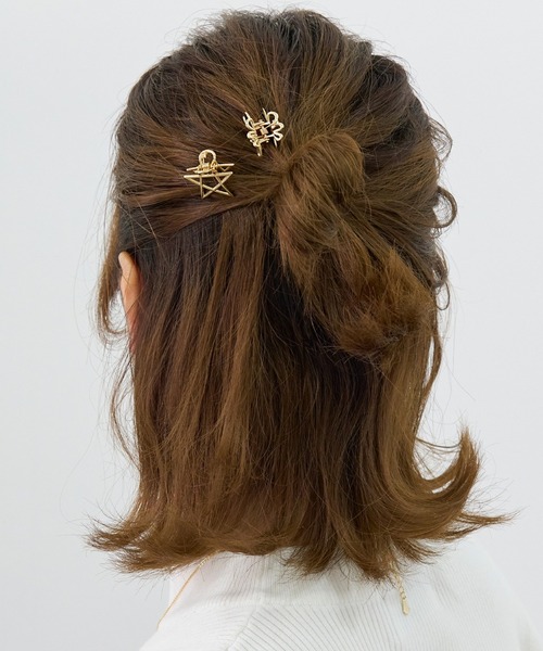 Phoebe ヘアクリップ ファーストミニバンスクリップ 花/星