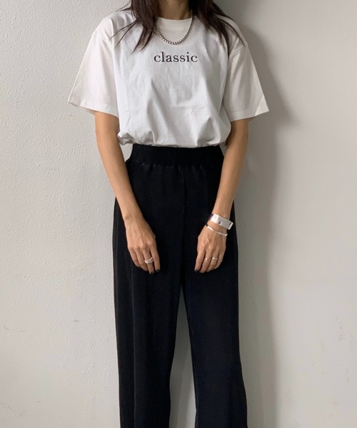 週末限定価格 レア 未使用タグ付 ４５rpm 色々刺繍Tシャツ ehka sopo｜3D刺繍リンガーTシャツ | Rakuten Fashion(楽天
