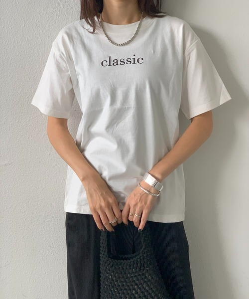tシャツ L9 RIBBON T-SHIRT レディース tシャツ センター刺繍Tシャツ レディース : ZOZOTOWN Yahoo!店