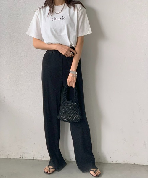 tシャツ 刺繍Tシャツ レディース Te chichi｜女の子刺繍Tシャツ《2025summer catalog item