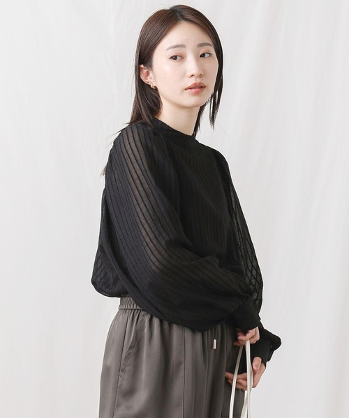 シャツ ブラウス シアーストライプブラウス : 76256899 : ZOZOTOWN 