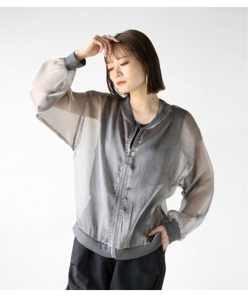 ペッパー 　24SSシアーMA-1ブルゾン ジャケット 春夏 ペッパー 様専用 24SSシアーMA-1ブルゾン ジャケット 春夏