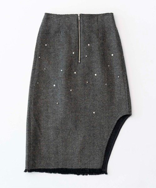 MaisonSpecial スタッズアシンメトリースカート MAISON SPECIAL（メゾンスペシャル） スカート Studded Asymmetric