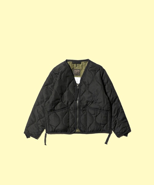 TAION（タイオン） ダウン アウター ”KIDS” MILITARY ZIP VNECK DOWN