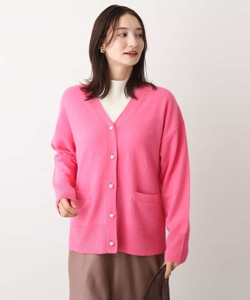 カーディガン airwoolニットカーディガン レディース