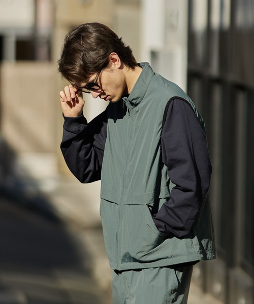 URBAN RESEARCH ベスト ジレ 「UR TECH」ナイロンベスト メンズ