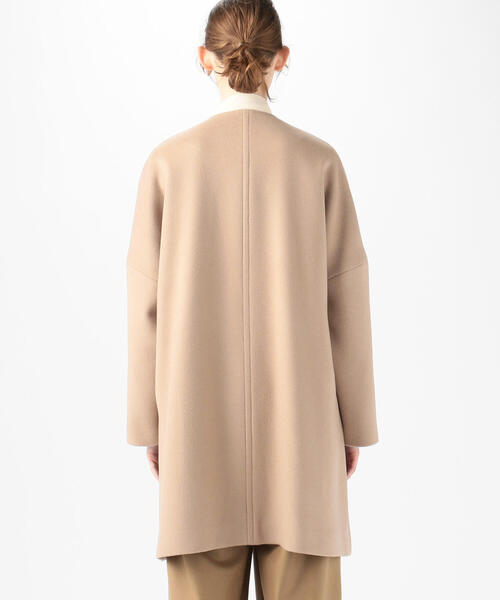 BALLSEY」 ノーカラーコート 36 ベージュ レディース : 80871899 