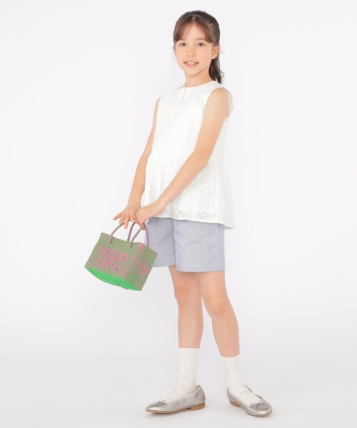 SHIPS ブラウス シャツ KIDS:140〜150cm / レース ペプラム