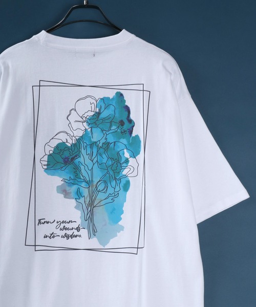 ディーアンドジー パイル タオル生地 花柄 プリント Tシャツ