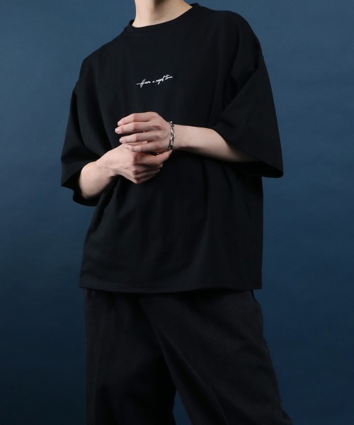 ANPAS tシャツ Cool Touch Back Print Floral Pattern T-shirt