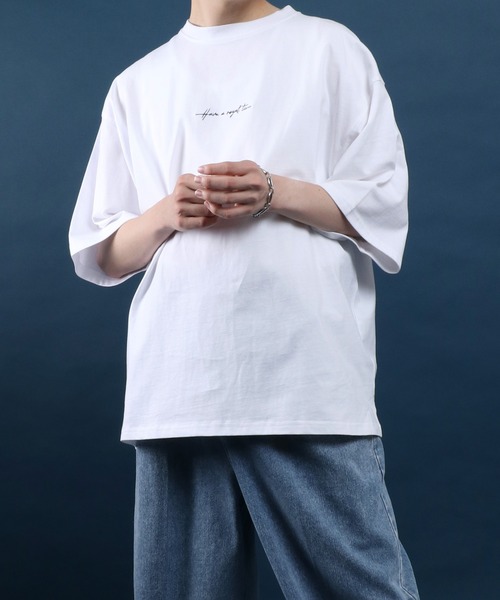 ANPAS tシャツ Cool Touch Back Print Floral Pattern T-shirt