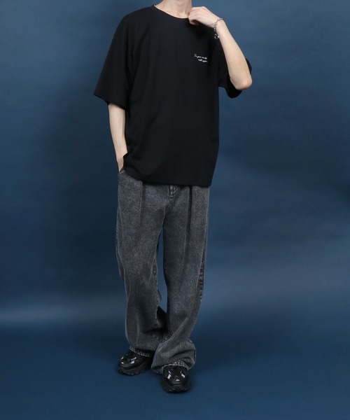 ANPAS（アンパス） tシャツ Cool Touch Back Print Floral Pattern T