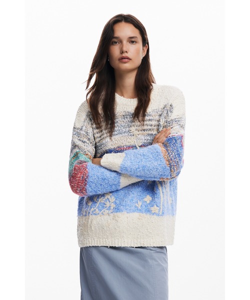 ニット セーター GRAN SUDBURY ヘビーゲージプルオーバー レディース Desigual ニット セーター GRAN SUDBURY ヘビーゲージプル