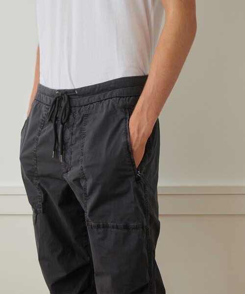 JAMES PERSE パンツ コットンストレッチ ドローストリングパンツ