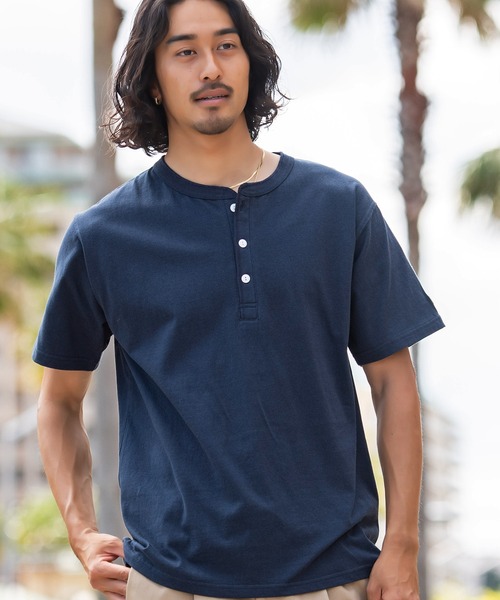JEMORGAN（ジェーイーモーガン） ヘンリーネック tシャツ 「JEMORGAN