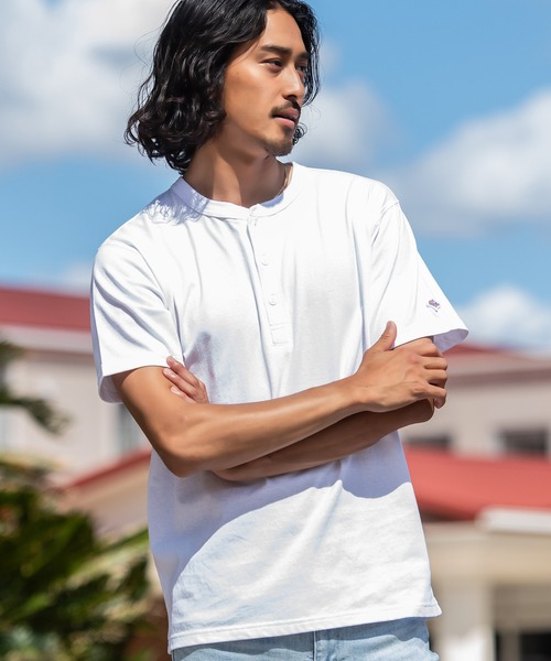JEMORGAN（ジェーイーモーガン） ヘンリーネック tシャツ 「JEMORGAN