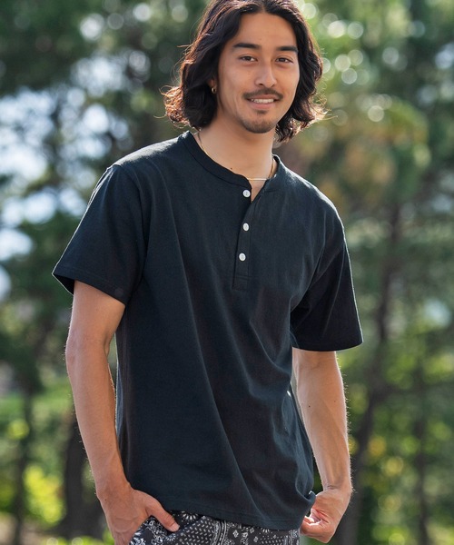 JEMORGAN（ジェーイーモーガン） ヘンリーネック tシャツ 「JEMORGAN