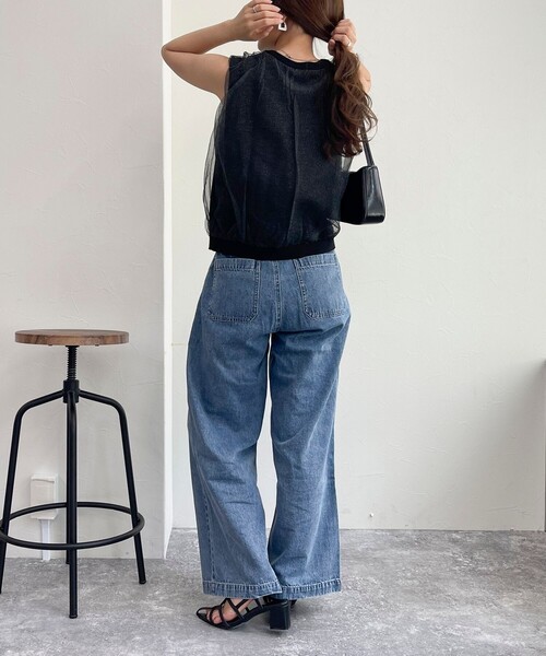 fredy emue（フレディエミュ） タンクトップ レイヤードニット 