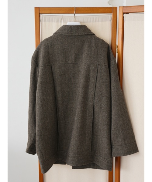 ジャケット・アウター katrin tokyo cocoon herringbone blouson Katrin TOKYO ブルゾン アウター cocoon herringbone blouson