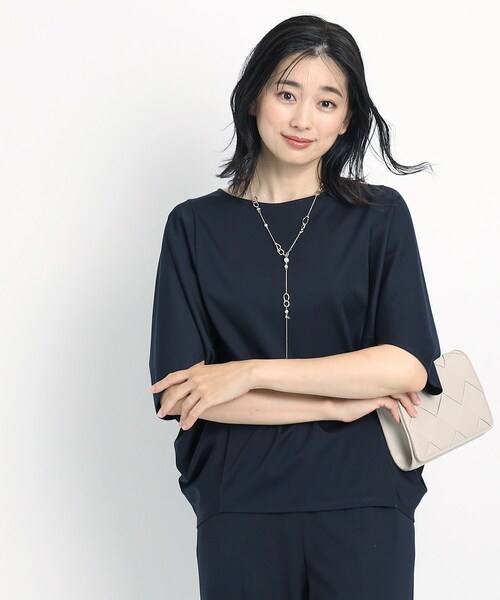 ブラウス シャツ 「洗える／日本製」ジャージプルオーバー レディース COUP DE CHANCE ブラウス シャツ 「洗える／日本製」ジャージ