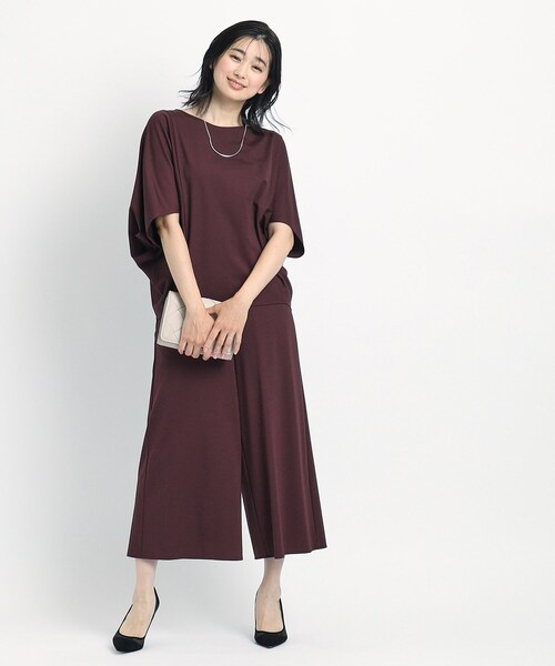 ブラウス シャツ 「洗える／日本製」ジャージプルオーバー レディース COUP DE CHANCE ブラウス シャツ 「洗える／日本製」ジャージ