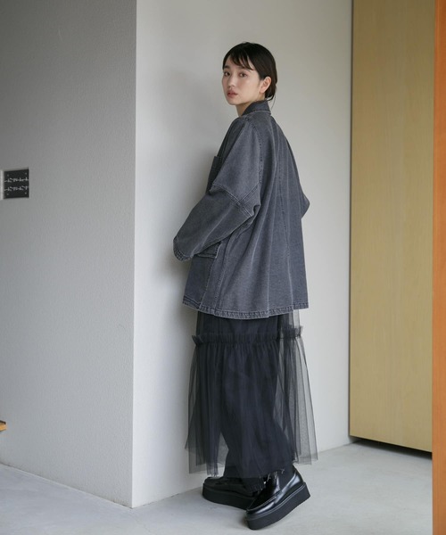 YENN デニムジャケット gジャン YENN LT DENIM COAT レディース