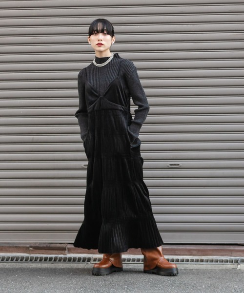 【新品】ランダムリブフレアカフスニット ランダムリブフレアカフスニット|LANVIN en Bleu | LANVIN en