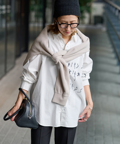 シャツ ブラウス LEVI PATA×FRAMeWORK レギュラーシャツ レディース 