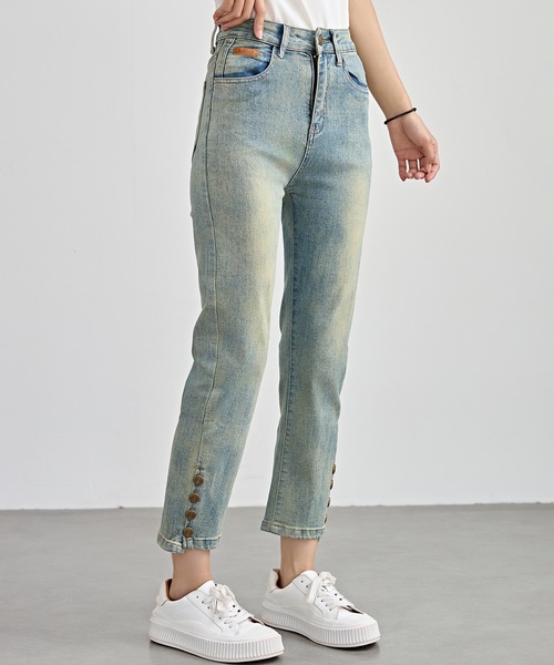 d.i.a　デニムパンツ　ジーンズ　スタッズ　ラメ　七分丈 sgy221213184_1.jpg