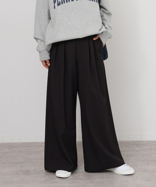 未使用JOURNAL STANDARD relume ワイドパンツ 38 JOURNAL STANDARD relume｜《追加5》ウォッシャブルサージ