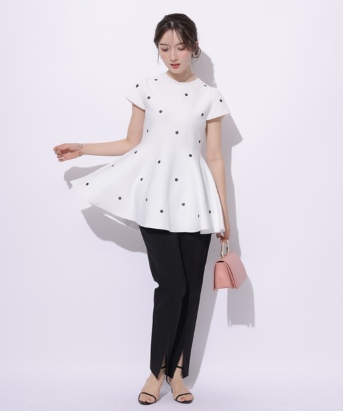 Apuweiser-riche（アプワイザー・リッシェ） 半袖ニット 1 ブラック