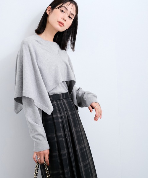 LE CERCLE par rope' ニット セーター ケープチュニックセット