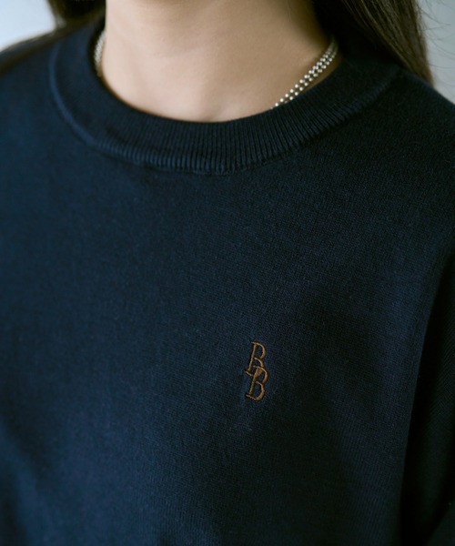 BROKEN BASE（ブロークンベース） セーター ニット BB刺繍ハイゲージ