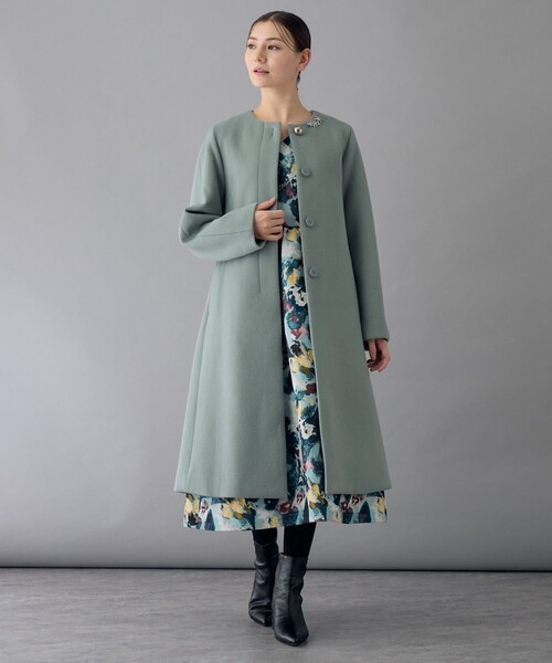 ANAYI（アナイ） トレンチコート コート シャルムビーバークルーコート