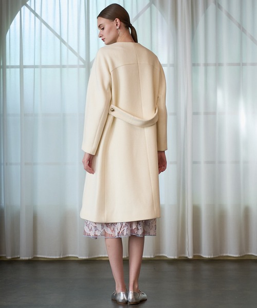 美品✨ANAYI 2022 シャルムビーバー未使用タグ付き　ロングコート ANAYI（アナイ） トレンチコート コート シャルムビーバークルーコート