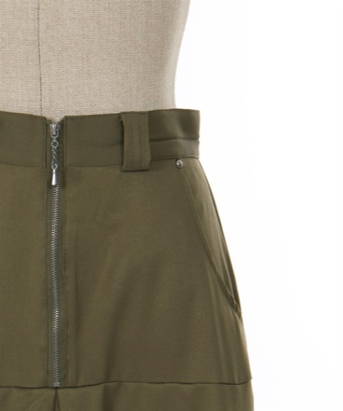 axes femme POETIQUE スカート ベルトデザインアーミースカート