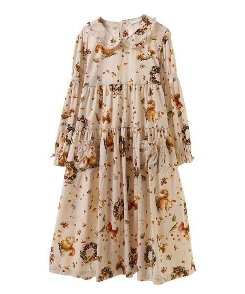 PINK HOUSE（ピンクハウス） ワンピース ウィンターフォレストトリート