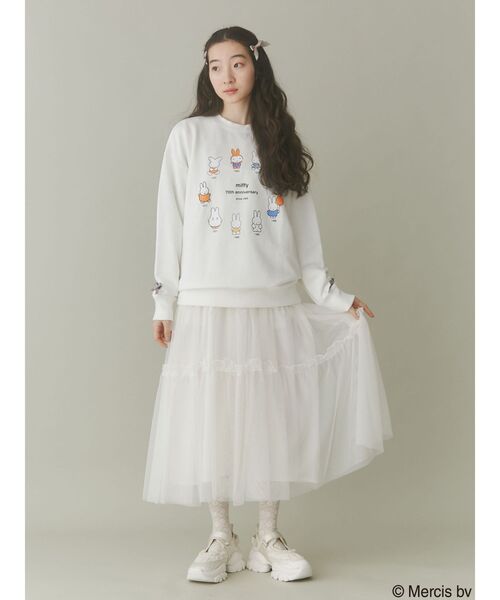 トレーナー スウェット miffy historyトレーナー　/　ミッフィーヒストリートレーナー レディース merry jenny トレーナー スウェット miffy historyトレーナー