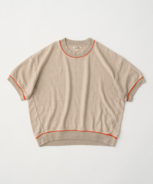 美品 unfil アンフィル コットン ニット セーター unfil |コットン ハイネック リブニットプルオーバー WOMEN