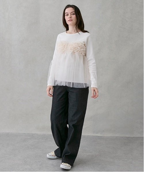 petit main LIEN tシャツ 「リンク」チュールビスチェドッキング