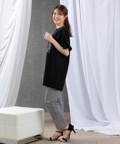 STUDIO PICONE（スタジオピッコーネ） tシャツ 袖フリルイラスト
