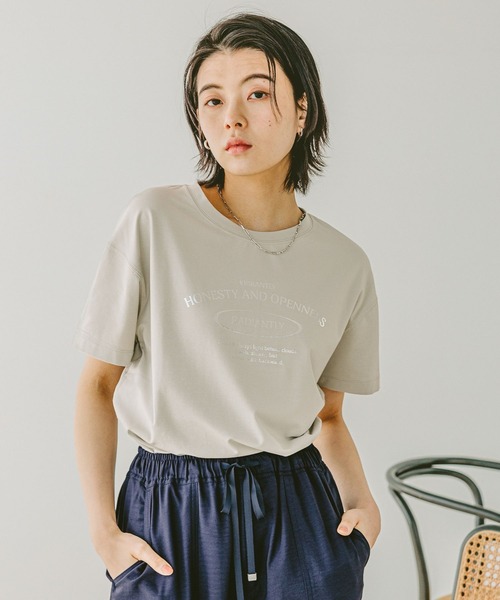 【美品】BOWTE ロゴショートスリーブスエット 美品】BOWTE ロゴショートスリーブスエット