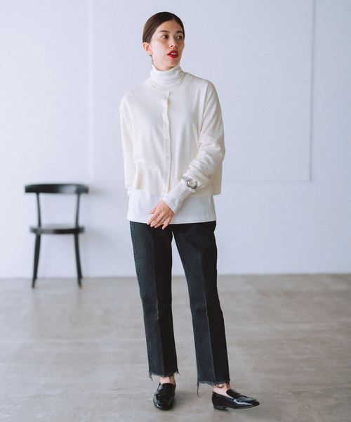 IENA（イエナ） ニットカーディガン FREE ブラック レディース