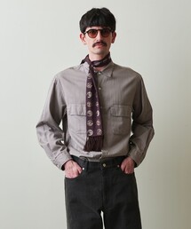 シャツ 「Steven Alan」 C/L/Si パナマ 2ポケット シャツ  LOOSE BOX メンズ｜ZOZOTOWN Yahoo!店
