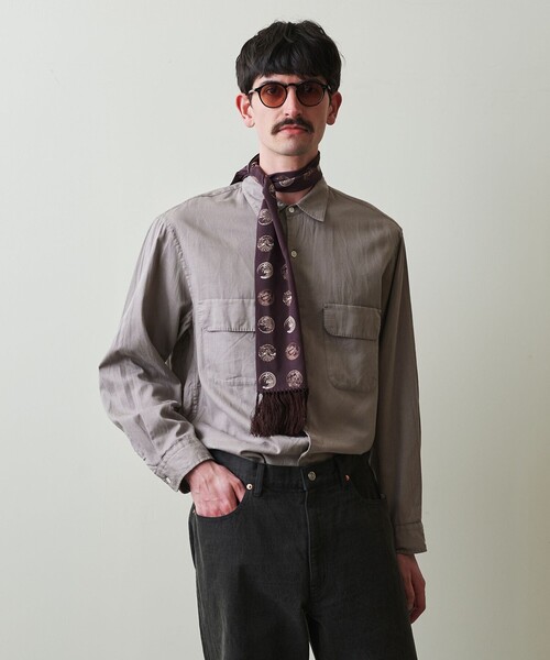 <Steven Alan> パナマ レギュラーカラーシャツ STEVEN ALAN シャツ 「Steven Alan」 C/L/Si パナマ 2ポケット