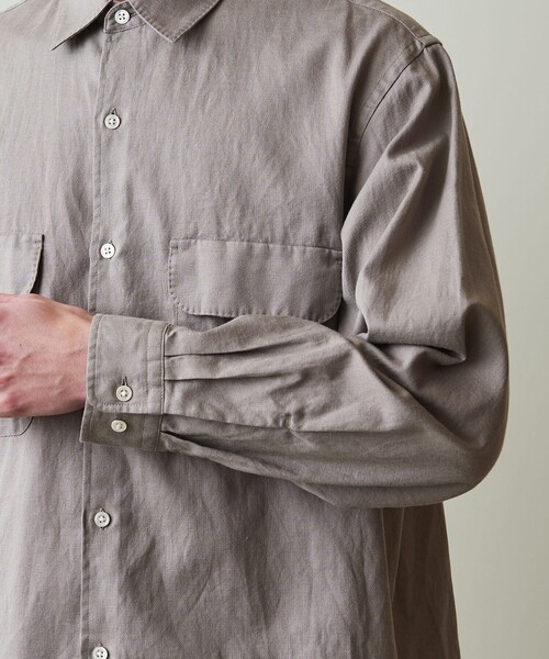<Steven Alan> パナマ レギュラーカラーシャツ STEVEN ALAN シャツ 「Steven Alan」 C/L/Si パナマ 2ポケット